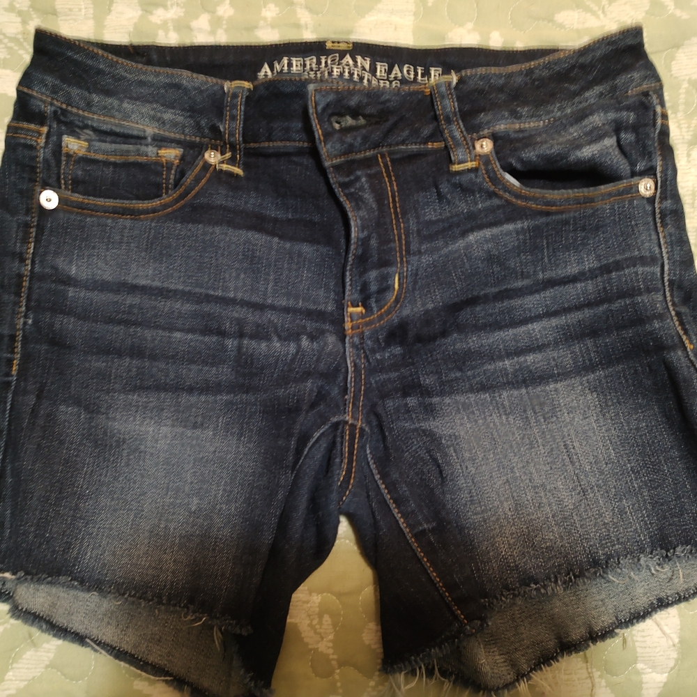 American Eagle Outfitters Dark Blue Jean Shorts